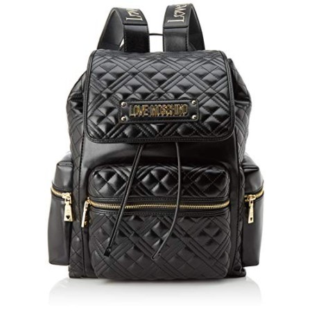 Love Moschino Jc4203pp0a, Zaino Donna, Nero (Black Quilted), 28x34x18 cm (W x H x L)