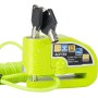 AGPTEK Lucchetto Antifurto Moto con 1,5 m Reminder Cavetto,Bloccadisco Moto Portatile da 7 mm con Allarme Sonoro da 110 dB Blocc