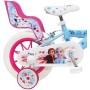 Disney - Bicicletta da 12" Frozen 2 (Frozen II) dotata di 2 freni, cestino anteriore e porta bambola posteriore + 2 stabilizzato