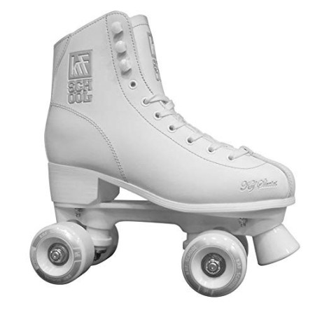 KRF School PPH Pattini A Rotelle Per Artistico, Unisex bambini, Bianco, 39
