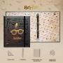 Grupo Erik - Raccoglitore ad anelli A4 Harry Potter Glasses con chiusura con fascia elastica per tenere al sicuro i tuoi appunti