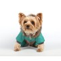 Doggy Dolly, W149, Tuta da Neve per Cane con Cappuccio e Fodera in Pile, Verde, Cappottino Invernale/Giacca Invernale per l’Es