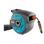 Gardena 8022-20 Roll-Up Avvolgitubo a Parete Orientabile, Elementi di Sistema e Lancia, 15 m, Blocco a Passi Brevi