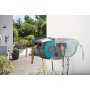 Gardena 8022-20 Roll-Up Avvolgitubo a Parete Orientabile, Elementi di Sistema e Lancia, 15 m, Blocco a Passi Brevi