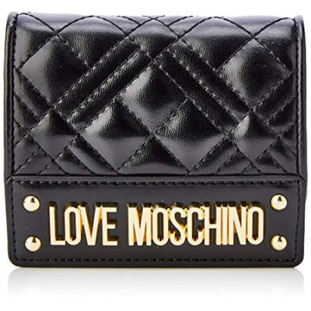 Love Moschino Jc5601pp1a, Portafoglio Donna, Nero (Nero), 2x10x19 cm (W x H x L)