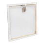 Idena 60031 - Telaio con tela in 100% cotone, 380 g/m², certificato FSC, per colori a olio e acrilico, ca. 30 x 30 cm, bianco
