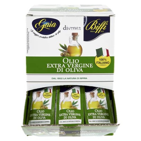 Biffi Olio Extra Vergine Di Oliva 100% Italiano, In Bustine Monodose (102 Bustine Da 10Ml) - 1020 ml