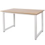 BAKAJI Scrivania Tavolo da Lavoro Porta Pc Computer Piano in Legno MDF con Struttura in Metallo Arredamento Casa Ufficio Cameret