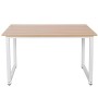 BAKAJI Scrivania Tavolo da Lavoro Porta Pc Computer Piano in Legno MDF con Struttura in Metallo Arredamento Casa Ufficio Cameret