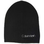 Calvin Klein Boiled Wool Beanie Cuffia, Nero (Black Bds), Unica (Taglia Produttore: OS) Uomo