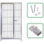 Pannello con Porta in Acciaio con Zincatura Elettrolitica per Box per Cani 100 Cm x Altezza 180 Cm