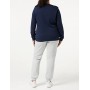 CARE OF by PUMA Felpa girocollo da donna a maniche lunghe in spugna, Blu (Blue), 46, Label: L