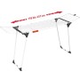 Vileda Infinity Stendibiancheria Estensibile, Acciaio, Bianco, 186-257 x 57 x 100 cm & Bravo Asse da Stiro, Asse da Stiro Medium