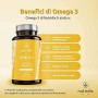 Omega 3 2000 mg per Dose - Acidi Grassi Essenziali DHA ed EPA - Olio di Pesce Puro ad Alta Concentrazione con Vitamina D ed E - 