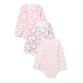 Care - Body Bimba, pacco da 3, Multicolore (Dusty rose 505), 0-3 mesi / 56 cm