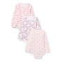 Care - Body Bimba, pacco da 3, Multicolore (Dusty rose 505), 0-3 mesi / 56 cm