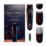 King C. Gillette - Regolabarba da uomo con lame affilate e durature, con 3 pettini