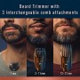 King C. Gillette - Regolabarba da uomo con lame affilate e durature, con 3 pettini
