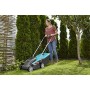 Gardena PowerMax Tosaerba a Batteria Li-18/32, Blu/Nero/Arancione, Larghezza di Taglio: 32 cm, 18 V / 2.6 Ah, Senza Batteria