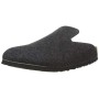 Birkenstock Davos, Pantofole Aperte sul Retro Uomo, Grigio (Anthracite Anthracite), 38 EU