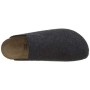 Birkenstock Davos, Pantofole Aperte sul Retro Uomo, Grigio (Anthracite Anthracite), 38 EU