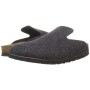 Birkenstock Davos, Pantofole Aperte sul Retro Uomo, Grigio (Anthracite Anthracite), 38 EU