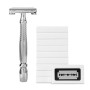 Marchio Amazon - Solimo Rasoio classico doppia lama con 100 lamette