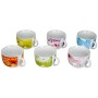 Tognana Iris Bois De Confezione 6 Tazze Colazione, Porcellana, 1