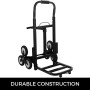 BuoQua Capacità 190kg Carrello Pieghevole Per Scale Con 6 Ruote Carrello Trasformabilble Per Scale In Acciaio Carrello Per Scal