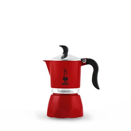 Bialetti Fiammetta, Caffettiera 3 Tazze, Alluminio, Chily Pepper