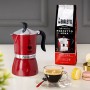 Bialetti Fiammetta, Caffettiera 3 Tazze, Alluminio, Chily Pepper