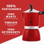 Bialetti Fiammetta, Caffettiera 3 Tazze, Alluminio, Chily Pepper