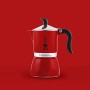 Bialetti Fiammetta, Caffettiera 3 Tazze, Alluminio, Chily Pepper