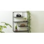 LIFA LIVING Mensole da Muro Cubica, Mensole da Muro Design Soggiorno, Mensola da Parete con 4 Ripiani salvaspazio Cucina e Camer
