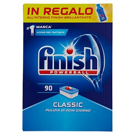 Finish Pastiglie Lavastoviglie Classic, Regular, 90 Tabs