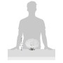 Kartell Bloom Cw2 Lampada da Parete G9, Bianco (Cristallo), Ø 28 cm h 22 cm