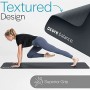 CORE BALANCE - Materassino da Pilates, in Schiuma ad Alta densità, per Palestra, Yoga, Fitness, Arrotolabile, 12 mm, Nero