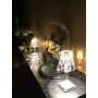 Kartell 09070/B4 Bourgie Lampada da Tavolo, Cristallo, Policarbonato & Battery Lampada da Tavolo, Cristallo