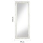 MONTEMAGGI Specchio da parete con cornice rettangolare in legno bianco Bianco