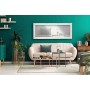 MONTEMAGGI Specchio da parete con cornice rettangolare in legno bianco Bianco