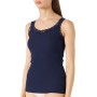 Marchio Amazon - Iris & Lilly Canotta in Cotone Donna, Pacco da 2, Blu (Navy), M, Label: M