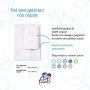 Filet - Set Asciugamani con Ospite | 100% spugna di cotone | Tinta unita | con Inserto in Tela Aida da Ricamare - Bianco