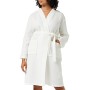 Marchio Amazon - Iris & Lilly Accappatoio in Spugna Donna, Bianco (White), L, Label: L