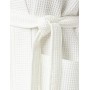 Marchio Amazon - Iris & Lilly Accappatoio in Spugna Donna, Bianco (White), L, Label: L