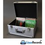 LinusRecords Flight Case Valigia Alluminio per 200 Dischi Vinile 45 Giri 7 Pollici (Silver)