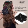 ikoo Paddle X Pops - Mini Spazzola per Capelli da Viaggio Piatta, per Asciugatura Facile e Veloce, Paddle Brush Innovativa per S