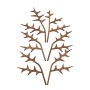 Alessi Ohhh Diffusore a Foglia per Ambiente, Porcellana, Legno di Mogano, Oro, 11 x 32 x 15