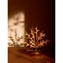 Alessi Ohhh Diffusore a Foglia per Ambiente, Porcellana, Legno di Mogano, Oro, 11 x 32 x 15