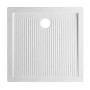 Ogomondo Box Cabina Doccia Corner 3 Lati Cristallo Temprato Trasparente 80x80x80 + Piatto Doccia Porcellana h6,5cm