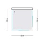 Ogomondo Box Cabina Doccia Corner 3 Lati Cristallo Temprato Trasparente 80x80x80 + Piatto Doccia Porcellana h6,5cm